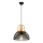 Candelabru MONZA 1xE27/40W/230V diametru 29 cm negru/aurie