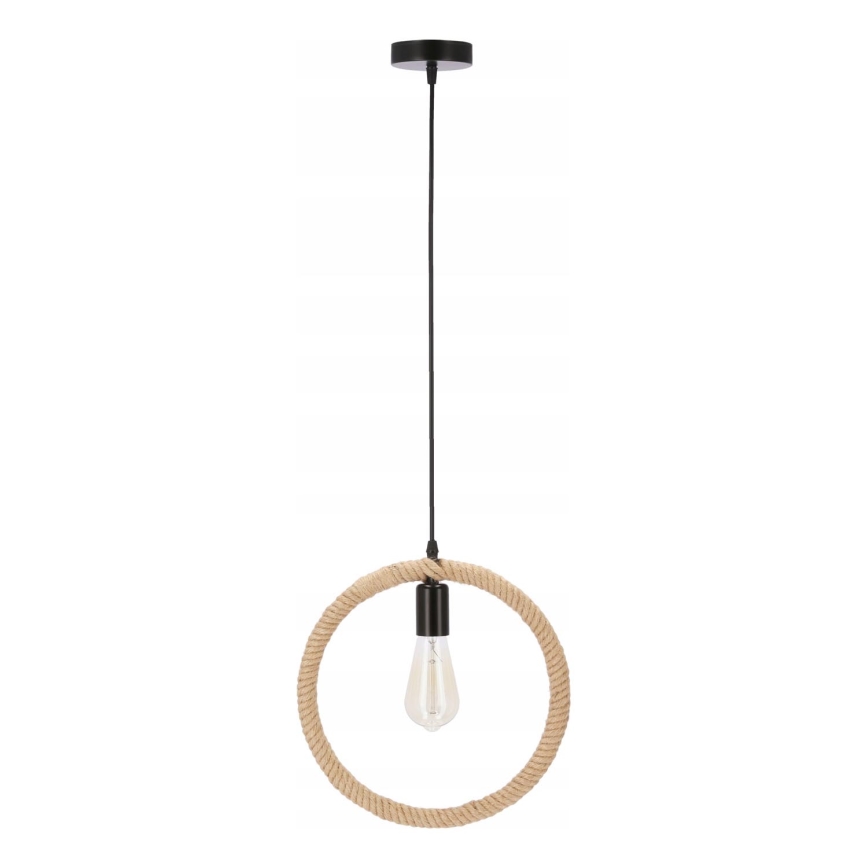 Candelabru suspendat KOLO 1xE27/40W/230V bej/negru