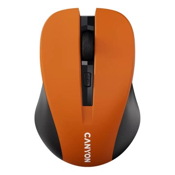 Canyon - Беспроводная мышь 800/1000/1200 DPI 2xAAA оранжевый