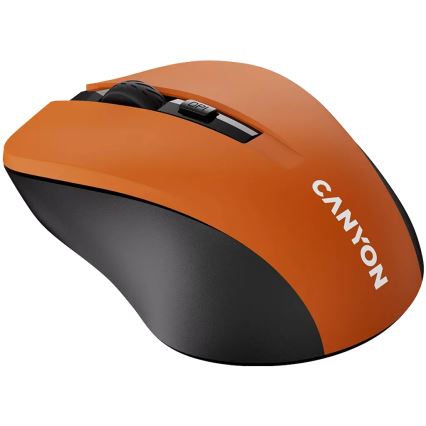 Canyon - Беспроводная мышь 800/1000/1200 DPI 2xAAA оранжевый