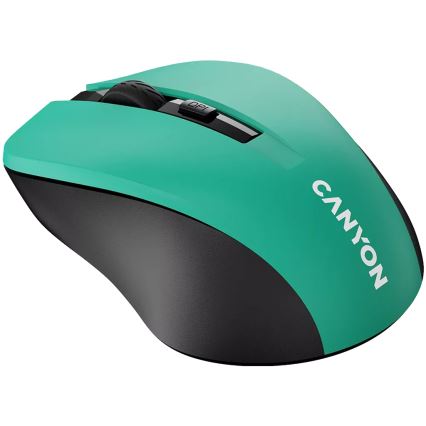 Canyon - Беспроводная мышь 800/1000/1200 DPI 2xAAA зеленый