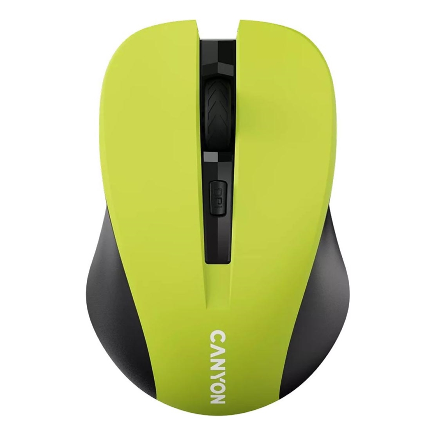 Canyon - Беспроводная мышь 800/1000/1200 DPI 2xAAA желтый