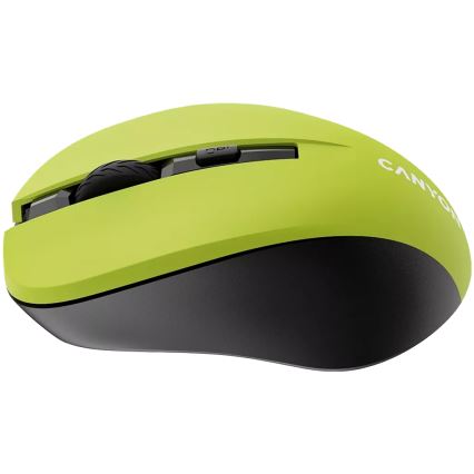 Canyon - Беспроводная мышь 800/1000/1200 DPI 2xAAA желтый