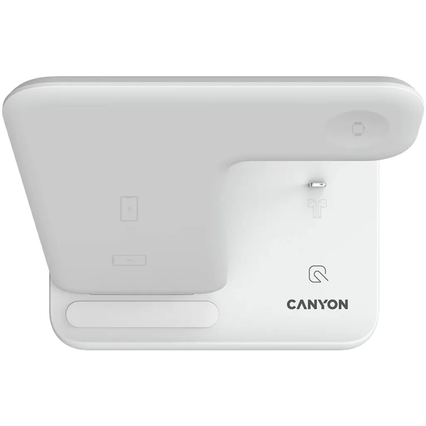 Canyon - Беспроводное зарядное устройство 3в1 белый