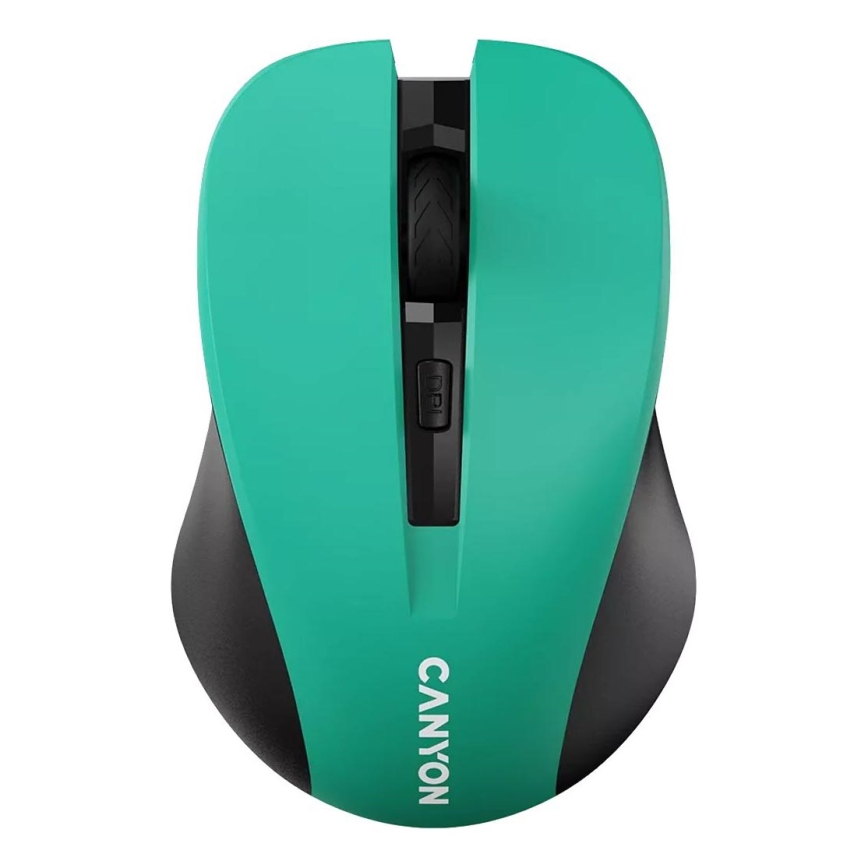 Canyon - Бездротова миша 800/1000/1200 DPI 2xAAA зелений