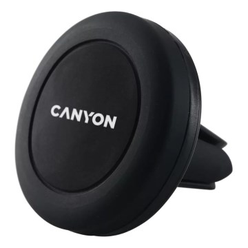Canyon - Магнітний тримач для телефону в автомобіль круглий чорний
