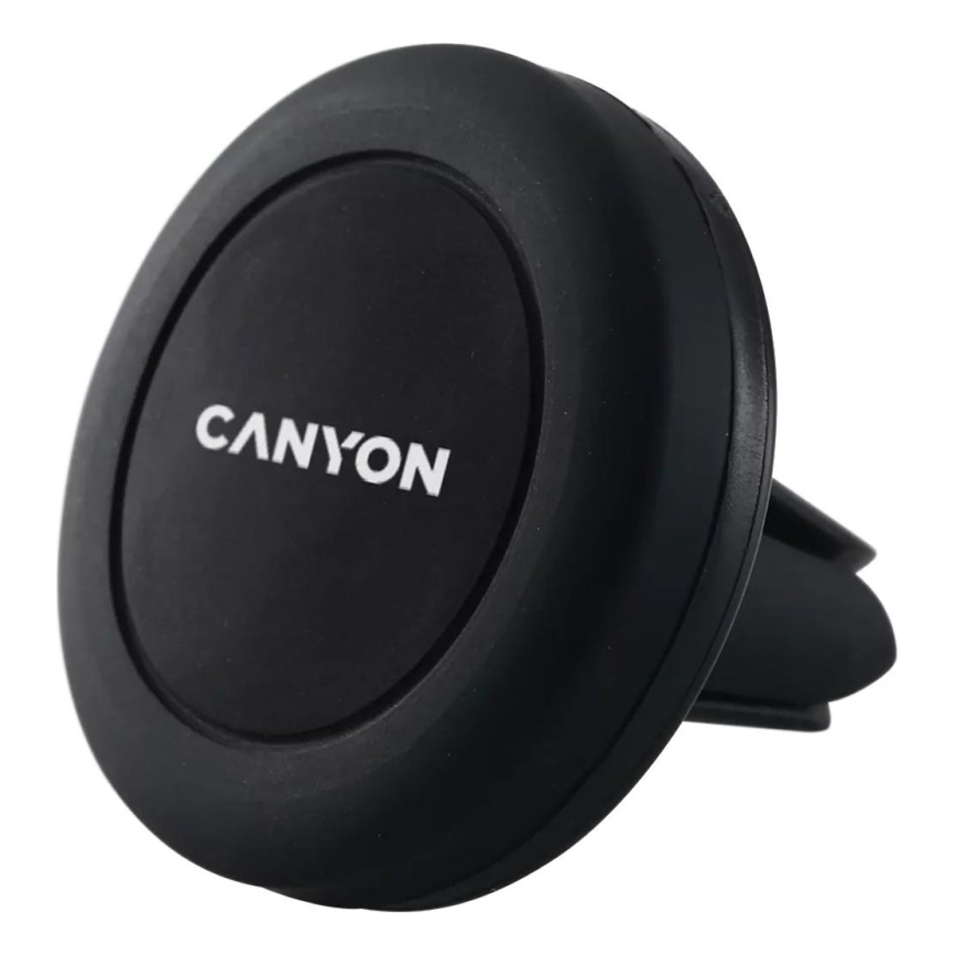 Canyon - Магнітний тримач для телефону в автомобіль круглий чорний