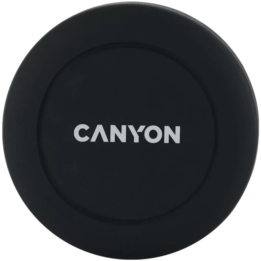 Canyon - Магнітний тримач для телефону в автомобіль круглий чорний