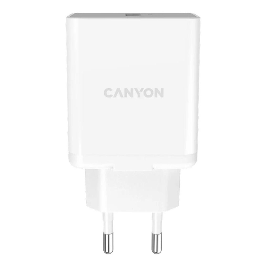 Canyon - Зарядний адаптер 1xUSB/230V