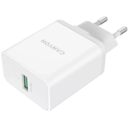 Canyon - Зарядний адаптер 1xUSB/230V
