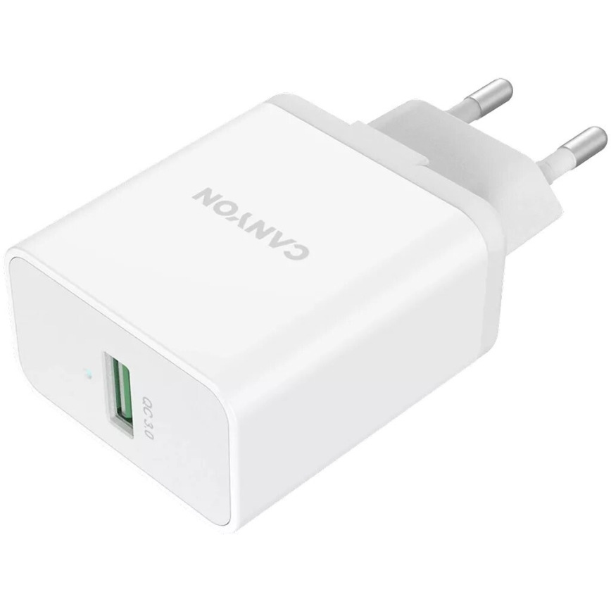 Canyon - Зарядний адаптер 1xUSB/230V