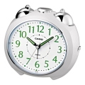 Casio - Будильник 1xLR14 білий/глянцевий хром
