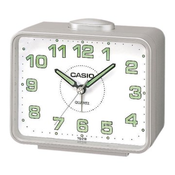 Casio - Будильник 1xLR14 срібний
