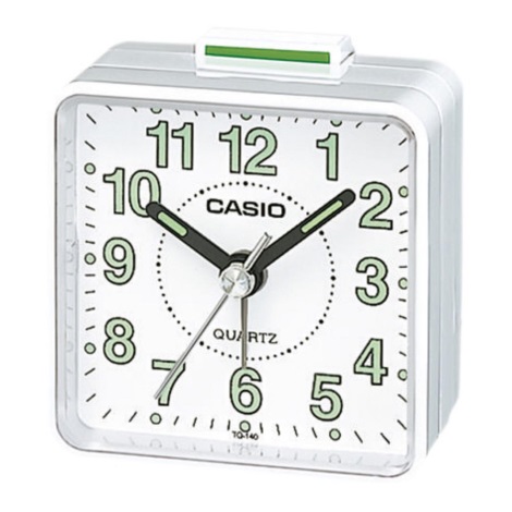 Casio - Будильник 1xAA білий
