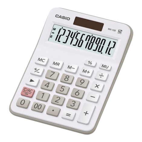 Casio - Настільний калькулятор 1xLR1130 срібний