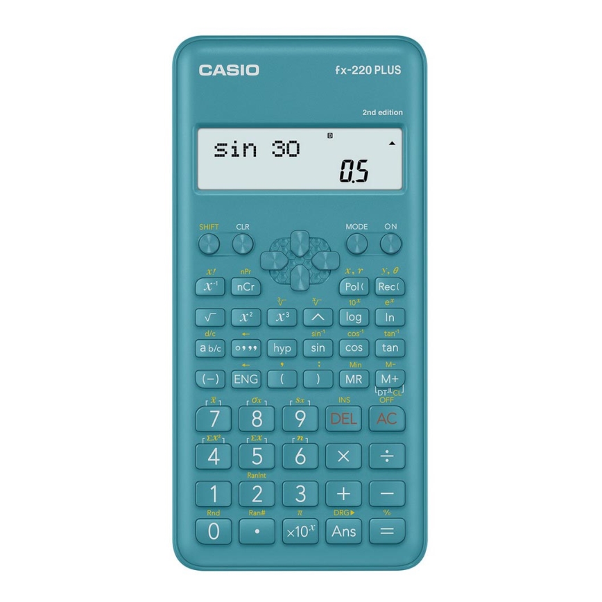 Casio - Школьный калькулятор 1xAAA бирюзовый