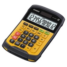 Casio - Водонепроницаемый настольный калькулятор 1xCR2032 IP54 черный/оранжевый