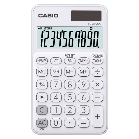 Casio - Калькулятор кишеньковий 1xLR54 білий
