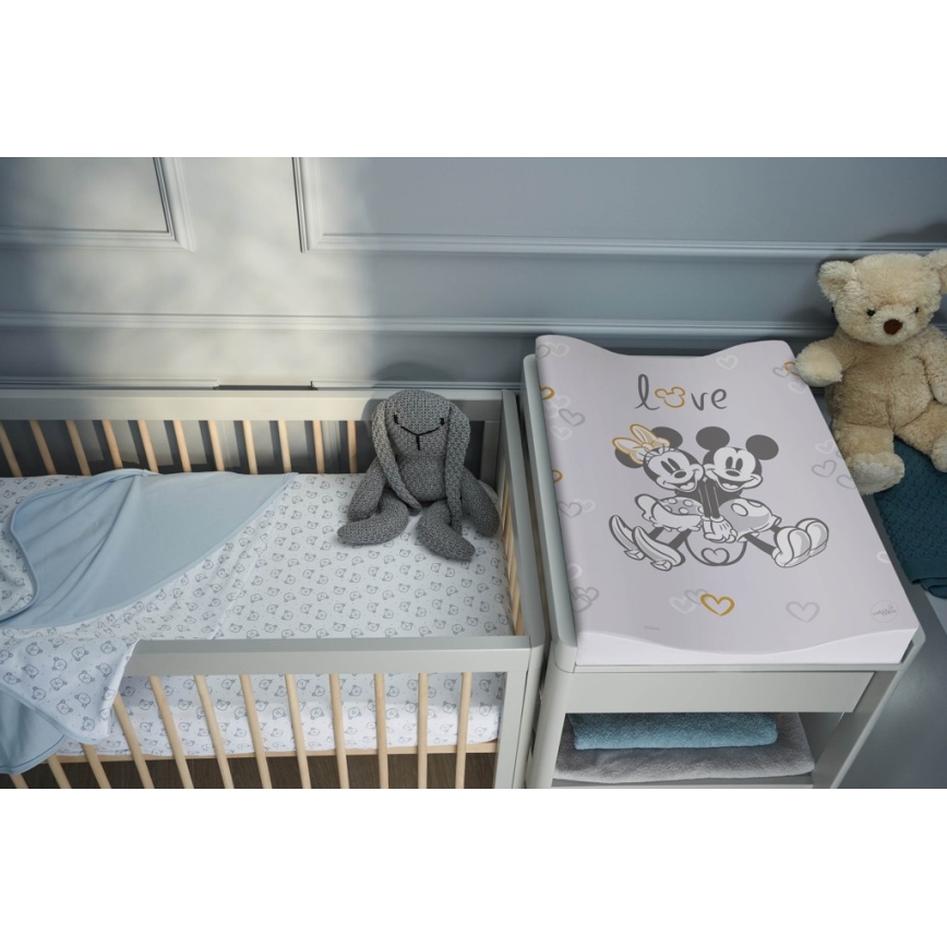 CebaBaby - COZY DISNEY Дитячий пеленальний килимок двосторонній 50х70 см сірий