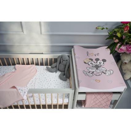 CebaBaby - COZY DISNEY Дитячий пеленальний килимок двосторонній 50х70 см рожевий