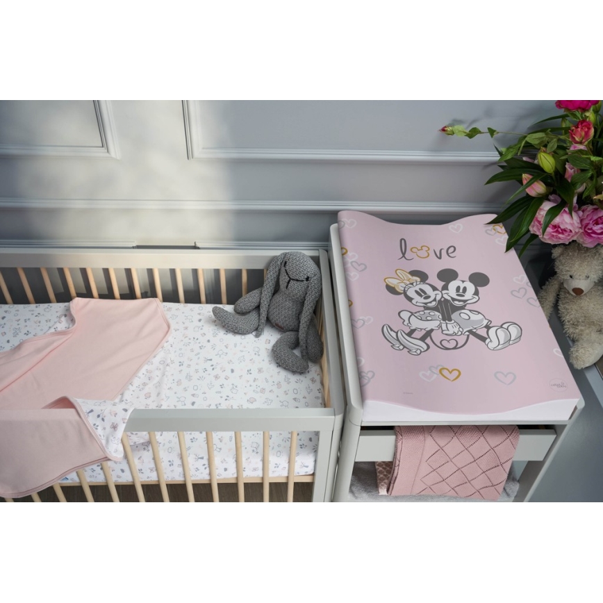 CebaBaby - COZY DISNEY Дитячий пеленальний килимок двосторонній 50х70 см рожевий