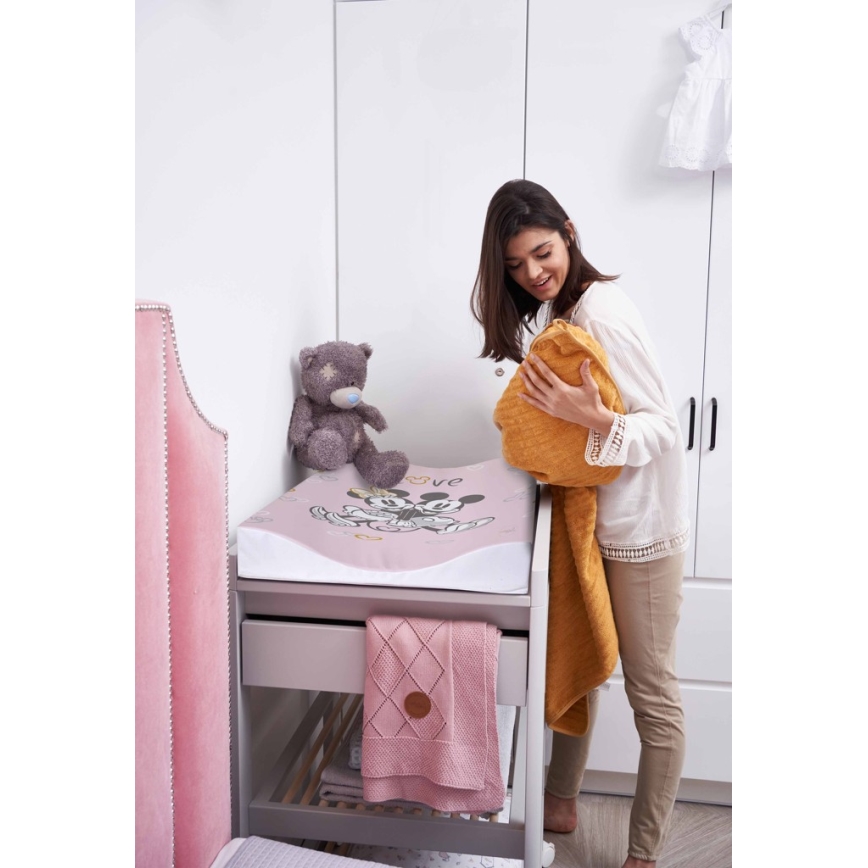 CebaBaby - COZY DISNEY Дитячий пеленальний килимок двосторонній 50х70 см рожевий