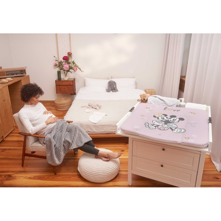 CebaBaby - Пеленальний килимок триокрайовий DISNEY 75x72 см рожевий