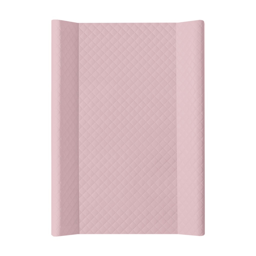 CebaBaby-Пеленальний килимок з твердою дошкою двосторонній COMFORT 50x70 см рожевий
