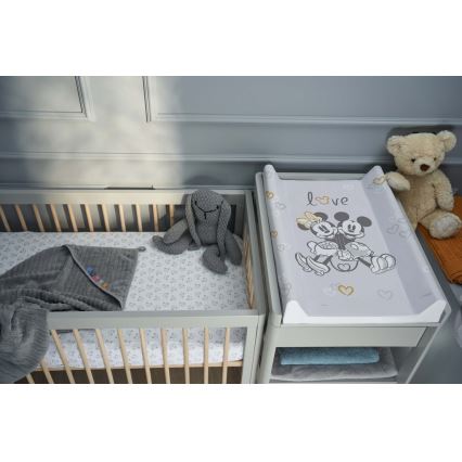 CebaBaby - Пеленальний килимок з твердою дошкою двосторонній DISNEY 50x70 см сірий