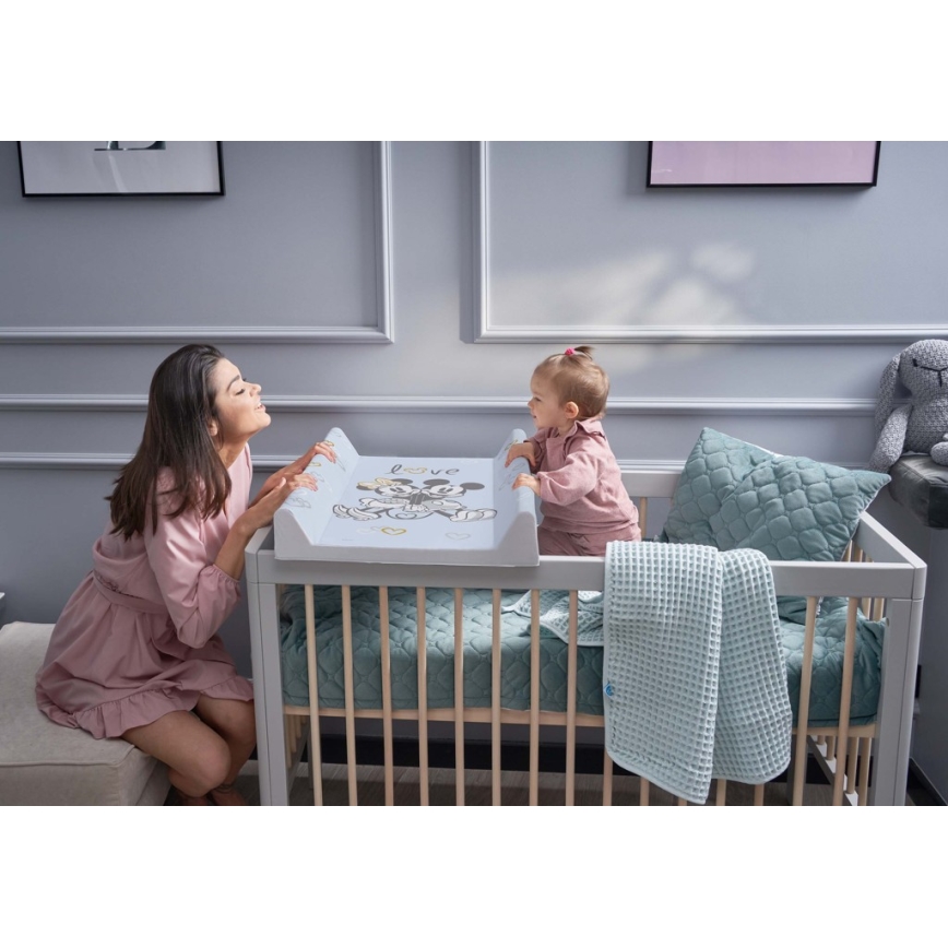 CebaBaby - Пеленальный коврик с фиксированными бортами двусторонний DISNEY 50x70 см синий