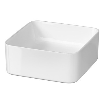 Cersanit K114-007-ECO - Накладний умивальник CREA 35×35 см, керамічний, глянцевий білий