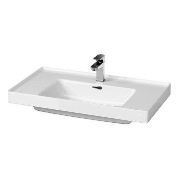 Cersanit K114-017 - Врезной умывальник CREA 44,5x80,5 см керамика/блестящий белый