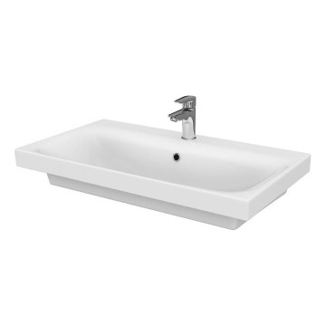 Cersanit K116-013 - Врезной умывальник MODUO 45x80 см керамика/блестящий белый
