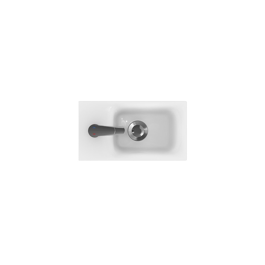 Cersanit K116-016 - Встраиваемая раковина MODUO 22x40 см керамика/белый глянец
