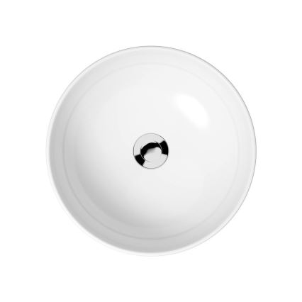 Cersanit K116-048-ECO - Накладна раковина MODUO на стільницю, діаметром 40 см, кераміка/глянцевий білий