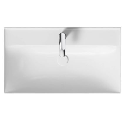 Cersanit K120-010 - Встраиваемая раковина LARGA 46x80,5 cm керамика/белый глянец