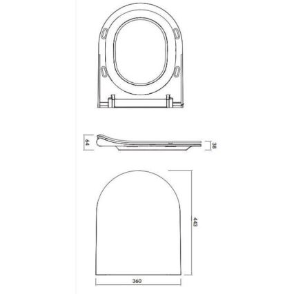 Cersanit K701-104 - Підвісний унітаз з сидінням CITY OVAL кераміка/білий