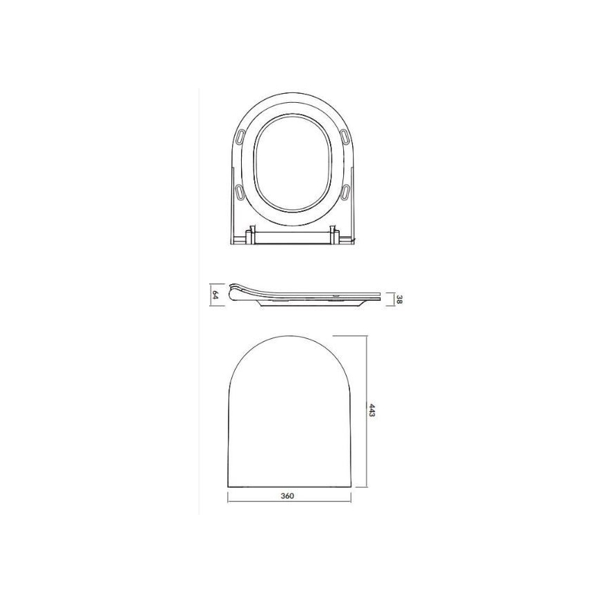 Cersanit K701-104 - Підвісний унітаз з кришкою-сидінням CITY OVAL кераміка/білий
