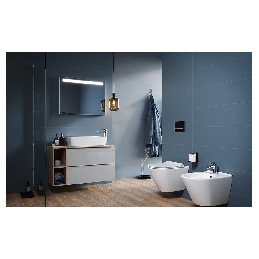 Cersanit K701-104 - Подвесной унитаз с сиденьем CITY OVAL керамика/белый