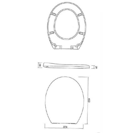 Cersanit K98-0074 - Сидіння для унітазу PRESIDENT SoftClose білий