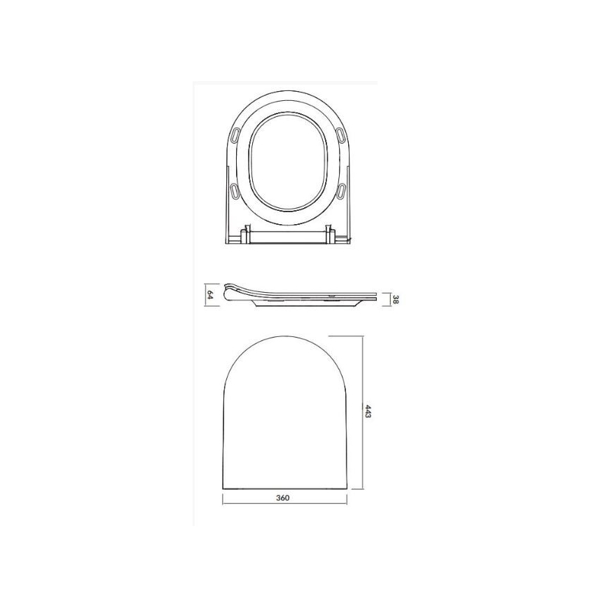 Cersanit K98-0146 - Сиденье для унитаза CITY OVAL SoftClose белый