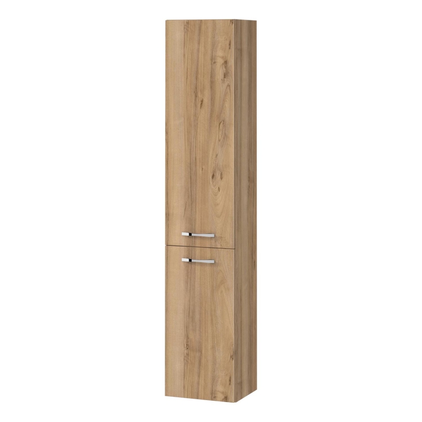 Cersanit S1003-001 - Підвісна шафка для ванної NIKO 140x30 см, горіх