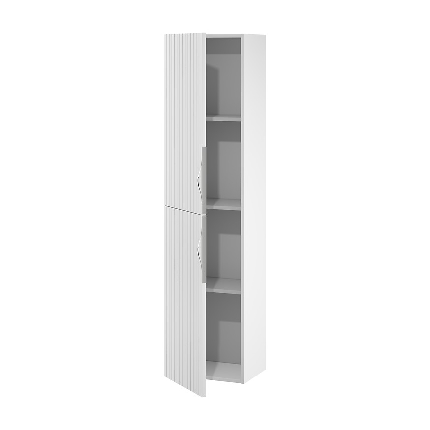 Cersanit S1015-010 - Навесной шкаф для ванной TIRSO 40x160x30 см матовый белый