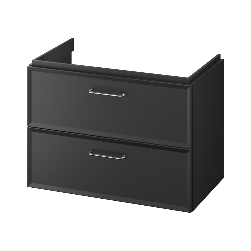 Cersanit S1017-003 - Подвесная тумба под раковину MILLE 80x55x45 cm чёрная