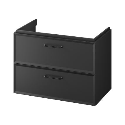 Cersanit S1017-003 - Подвесная тумба под раковину MILLE 80x55x45 cm чёрная