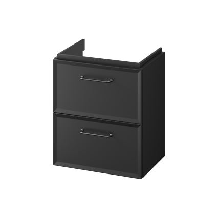 Cersanit S1021-006 - Підвісна тумба під умивальник MILLE SLIM 50x35 см чорна