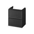 Cersanit S1021-006 - Підвісна тумба під умивальник MILLE SLIM 50x35 см чорна