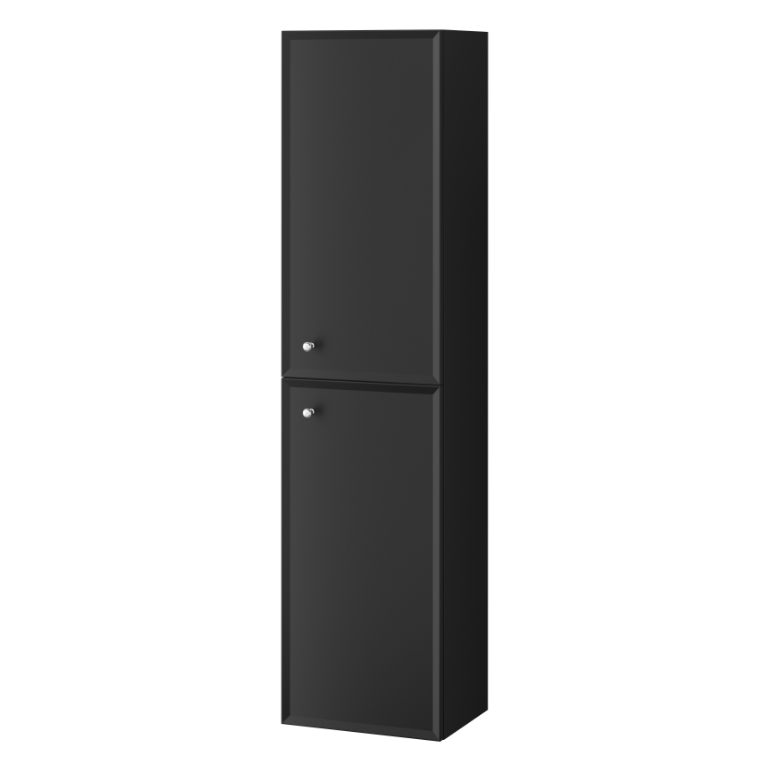 Cersanit S1021-011 - Навесной шкафчик для ванной MILLE 160x40 см матовый чёрный
