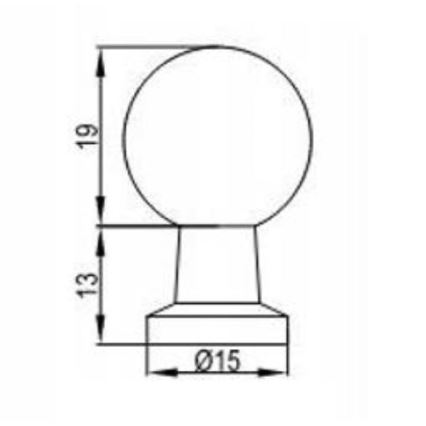 Cersanit S1021-019 - мебельная ручка MILLE, золотая
