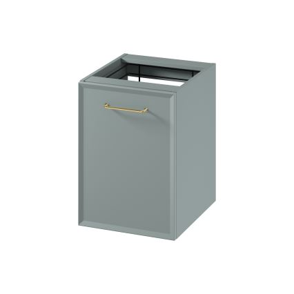 Cersanit S1022-010 - Подвесной шкафчик для ванной с корзиной для белья MILLE, 40x45 см, мятный